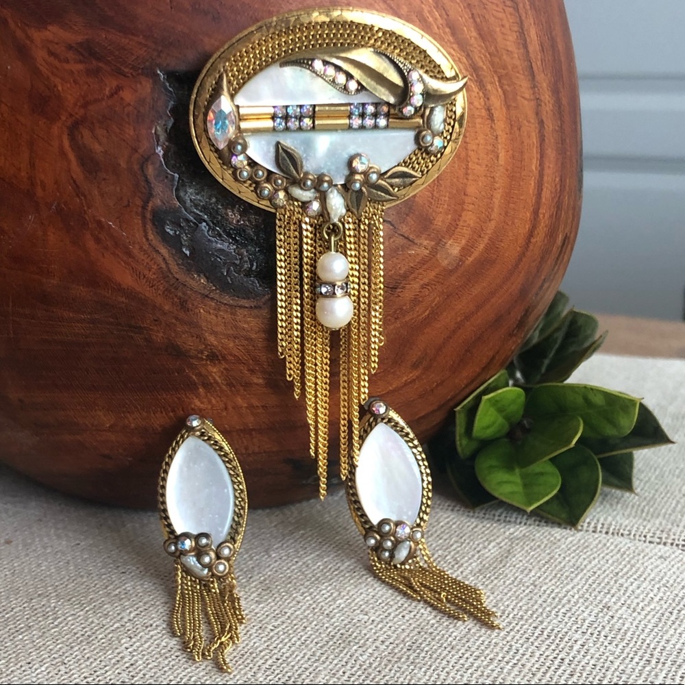 Vtg Marena Handmade W. German Demi Parure - Picture 13 of 16